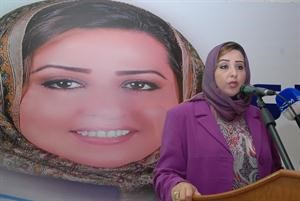 مرشحة الدائرة الرابعة ذكرى الرشيدي متحدثة في ندوتها النسائية﻿