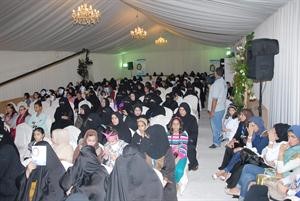 جانب من الحاضرات اثناء ندوة ذكرى الرشيدي﻿