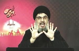 الامين العام لحزب الله السيد حسن نصرالله خلال خطبة عاشوراء امس محمود الطويل