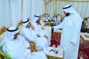 المرشح خالد المضاحكة متحدثا للحضور﻿