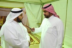 خالد المضاحكة متحدثا للزميل بدر السهيل﻿