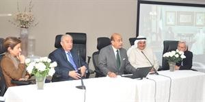 بول اده وعصام مكارم وفيصل المطوع وسلوى سليمان وجوزيف عسيلي خلال المؤتمر