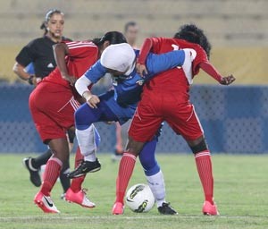منتخب سيدات الأزرق يخسر من المالديف بالثلاثة ودياً