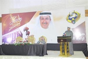 مرشح الدائرة الخامسة راكان بن حثلين متحدثا للحضور
