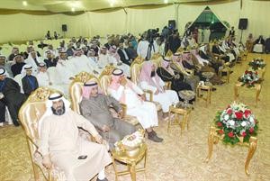 جانب من الحضور في ندوة راكان بن حثلين