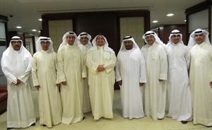 الشيخ دصباح جابر العلي وطارق الحمد وعبدالله المحرمي وعدد من مسؤولي الموانئ
