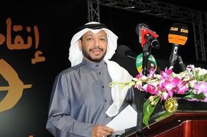 فيصل الدويسان خلال افتتاح مقره الانتخابي امس الاول﻿