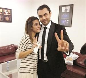 صورة لمحمد كريم ولمياء جمال﻿