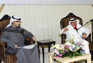 فيصل الكندري مع الزميل احمد الفضلي في افتتاح مقر الكندري﻿