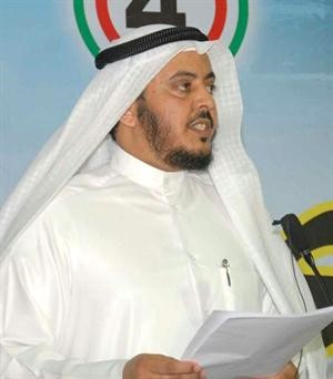 المرشح عمش الشمري متحدثا للحضور﻿