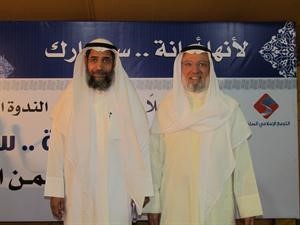 دعبدالرحمن الجيران مستقبلا النائب والوزير الاسبق احمد باقر﻿