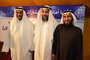 الشيخ الداعية خالد الخراز ود خالد السلطان مع د عبدالرحمن الجيران﻿