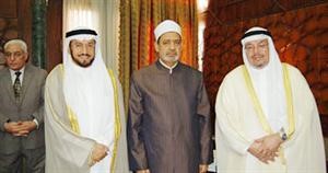 شيخ الازهر متوسطا دعادل الفلاح ووليد الشعيب﻿