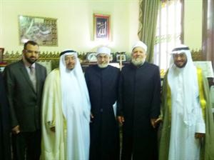 د عادل الفلاح والشعيب ولجنة اختبار الخطباء والائمة مع وزير الاوقاف المصري﻿