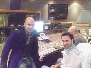 محمود خيامي مع ماجد المهندس في الاستديو﻿