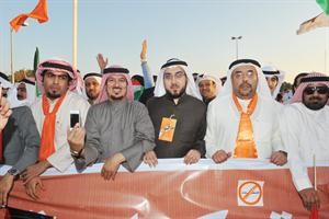 عبدالرحمن العنجري واسامة الشاهين وعبدالله راعي الفحماء يشاركون في المسيرة﻿