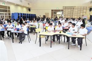 جانب من الطلبة خلال ورشة العمل﻿