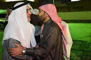 احمد لاري يتلقى تهنئة من عصام الدبوس