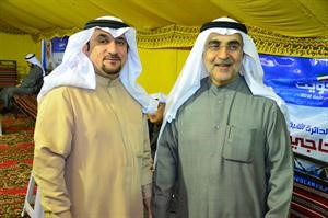 الزميل دبدر الخضري مباركا لاحمد لاري