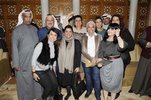 نبيل الفضل وصفاء الهاشم بين المهنئين