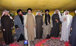 السيد محمد المهري مع القلاف والسيد عبدالله النجادة
