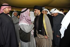 القلاف يتلقى التهاني والتبريكات
