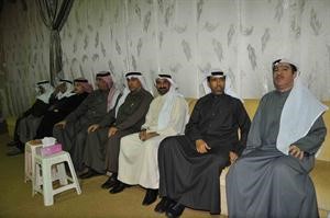جانب من الحضور في مقر خليل عبدالله