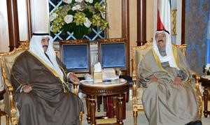 صاحب السمو الامير الشيخ صباح الاحمد خلال لقائه سمو الشيخ ناصر المحمد﻿
