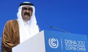 امير قطر صاحب السمو الشيخ حمد بن خليفة ال ثاني يلقي كلمته﻿