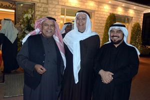 دمصطفى بهبهاني وحسين الخرافي خلال الاستقبال