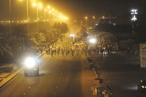 تفريق احدى المسيرات افپ