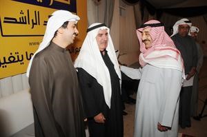 جاسم الخرافي مباركا لفهد الراشد والد علي الراشد هاني الشمري