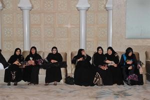جانب من المهنئات في استقبال الصانع﻿