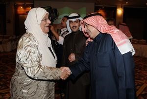 علي البغلي مهنئا د معصومة المبارك﻿