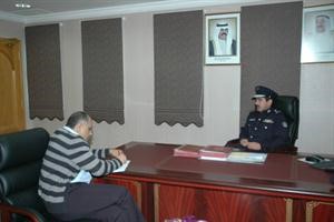 نائب المدير العام لشؤون المكافحة متحدثا للزميل امير زكي﻿