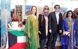 السفير يوسف عبدالصمد وعقيلته امل الهزيم في المعرض﻿