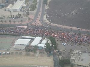 صورة جوية لمسيرة كرامة وطن4