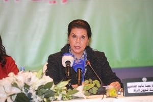 حصة الشاهين متحدثة خلال افتتاح ورشةالعملاسامة ابوعطية﻿