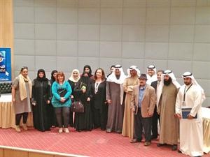 ماجدة النقيب متوسطة المشاركين في الدورة التدريبية﻿