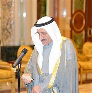 هاني حسين خلال اداء اليمين