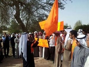 الطلبة خلال المسيرة﻿