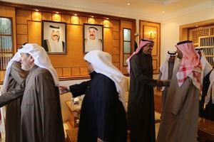 الشيخ صباح الخالد يتلقى التهاني﻿