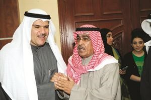 الزميل عدنان الراشد يقدم التهاني للشيخ سلمان﻿
