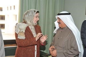نائب رئيس الوزراء ووزير المالية مصطفى الشمالي مهنئا ذكرى الرشيدي﻿