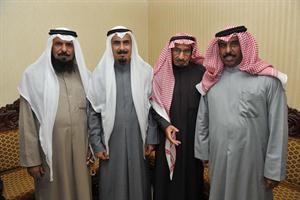 سعود القفيدي ومطلق الوهيدة وهادي العنزي هناوا الوزير
