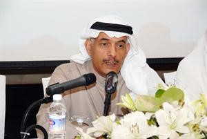 اسماعيل الغانم خلال الورشة﻿