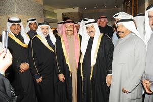 سمو الشيخ ناصر المحمد وجاسم الخرافي يباركان للسفير البحريني الشيخ خليفة بن حمد ال خليفة 