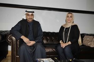ايمن العلي خلال اللقاء هاني عبدالله
