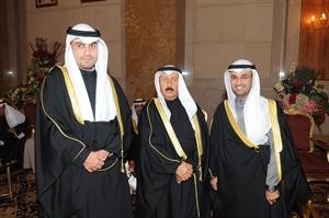 دنايف الحجرف وجواد بوخمسين وانس الصالح﻿