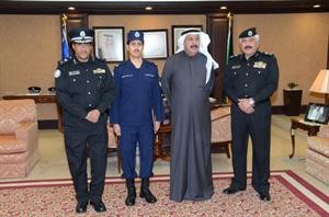 الفريق غازي العمر واللواءان محمود الدوسري وطارق حمادة واحد المكرمين﻿
